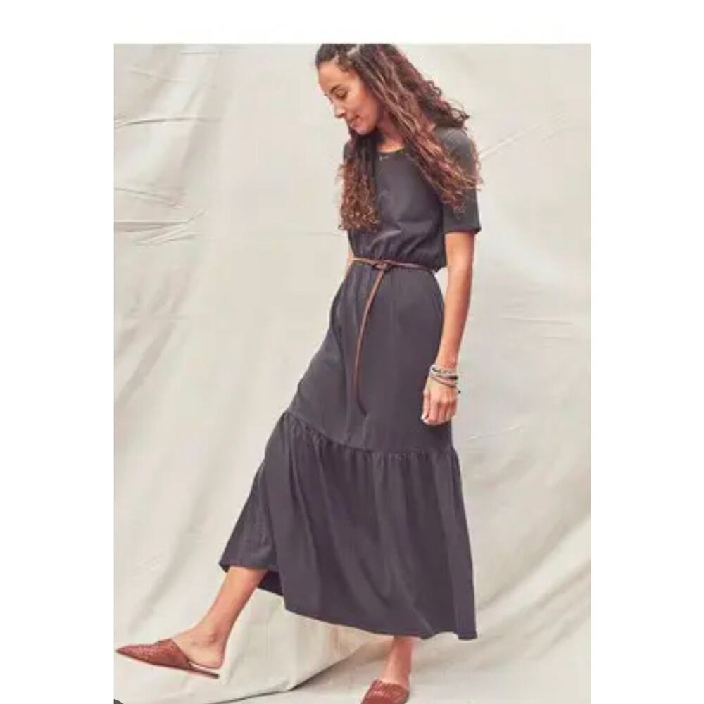 Faherty branson dress washed  long M organic cotton